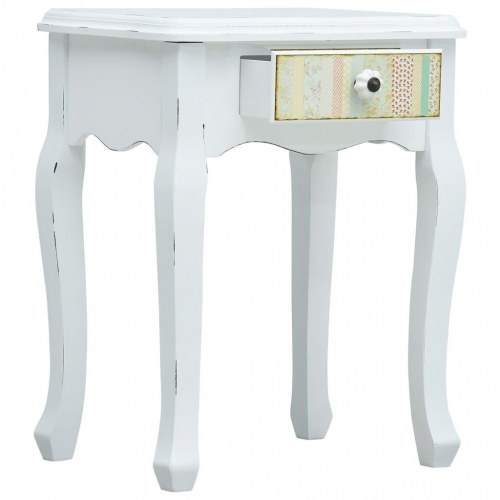 Sengeskab 40 x 30 x 50,5 cm træ hvid