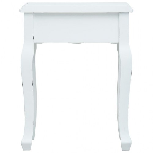 Sengeskab 40 x 30 x 50,5 cm træ hvid