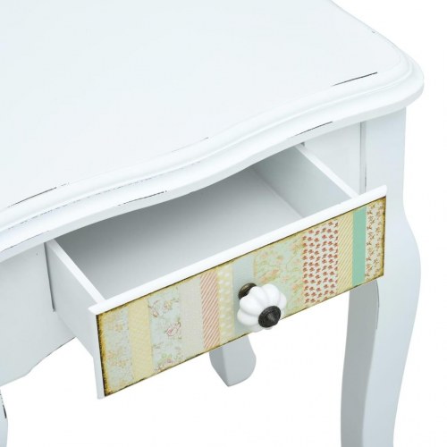 Sengeskab 40 x 30 x 50,5 cm træ hvid