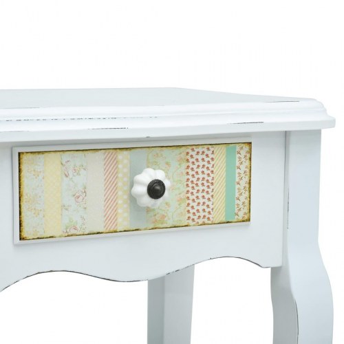 Sengeskab 40 x 30 x 50,5 cm træ hvid