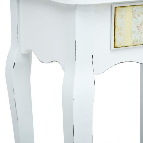 Sengeskab 40 x 30 x 50,5 cm træ hvid