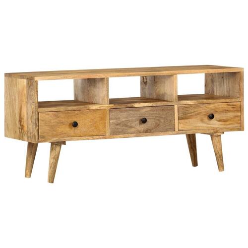 Tv-skab 110 x 36 x 50 cm massivt mangotræ