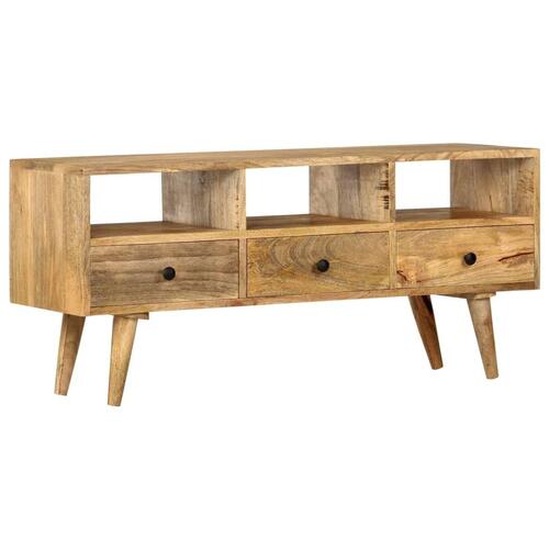 Tv-skab 110 x 36 x 50 cm massivt mangotræ