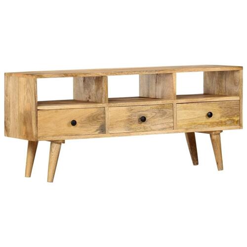 Tv-skab 110 x 36 x 50 cm massivt mangotræ