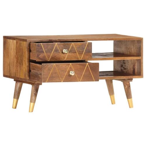 Tv-skab 85 x 35 x 47 cm massivt mangotræ
