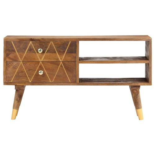 Tv-skab 85 x 35 x 47 cm massivt mangotræ