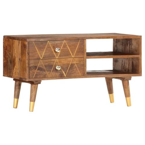 Tv-skab 85 x 35 x 47 cm massivt mangotræ