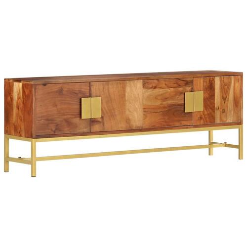 Tv-skab 140 x 30 x 50 cm massivt akacietræ