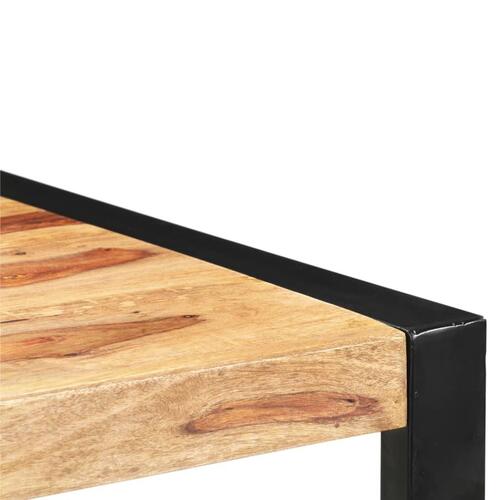 Konsolbord 150x35x76 cm massivt sheeshamtræ