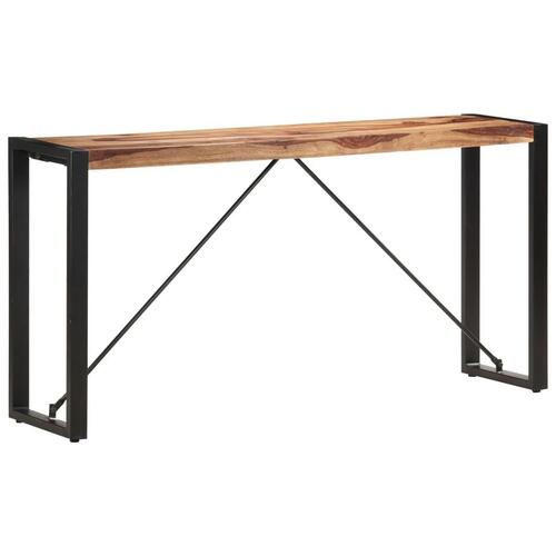 Konsolbord 150x35x76 cm massivt sheeshamtræ
