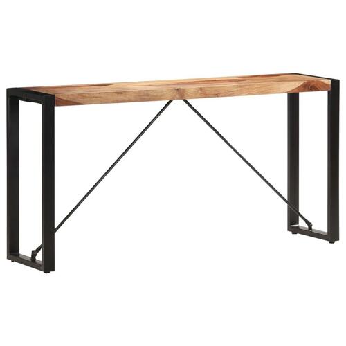 Konsolbord 150x35x76 cm massivt sheeshamtræ