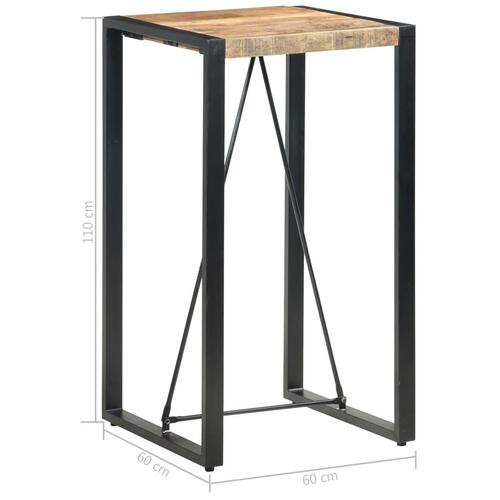 Barbord 60 x 60 x 110 cm massivt mangotræ