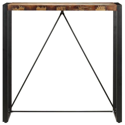 Barbord 110 x 60 x 110 cm massivt genbrugstræ