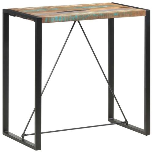 Barbord 110 x 60 x 110 cm massivt genbrugstræ