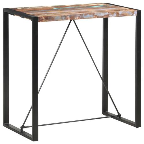 Barbord 110 x 60 x 110 cm massivt genbrugstræ