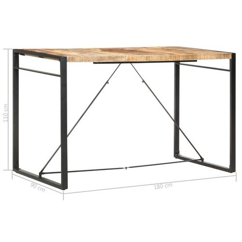 Barbord 180 x 90 x 110 cm massivt mangotræ