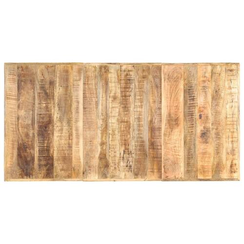 Spisebord 180 x 90 x 76 cm massivt ru mangotræ