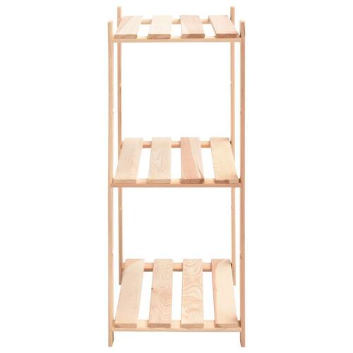 Reol i 3 niveauer 60 x 38 x 90 cm massivt fyrretræ 150 kg