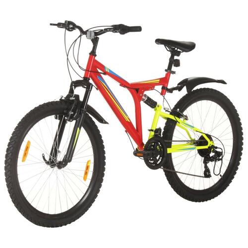 Mountainbike 21 gear 26 tommer hjul 49 cm rød