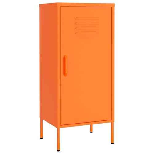 Opbevaringsskab 42,5x35x101,5 cm stål orange