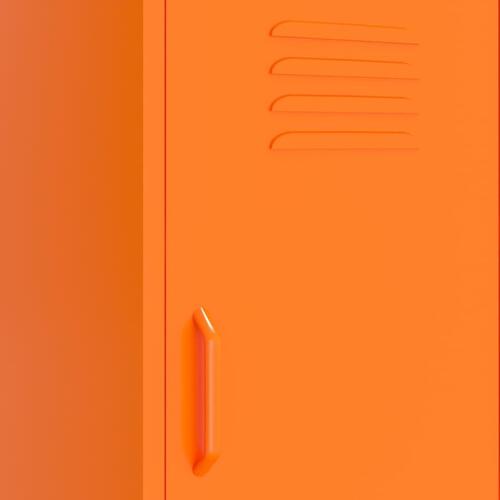Opbevaringsskab 42,5x35x101,5 cm stål orange