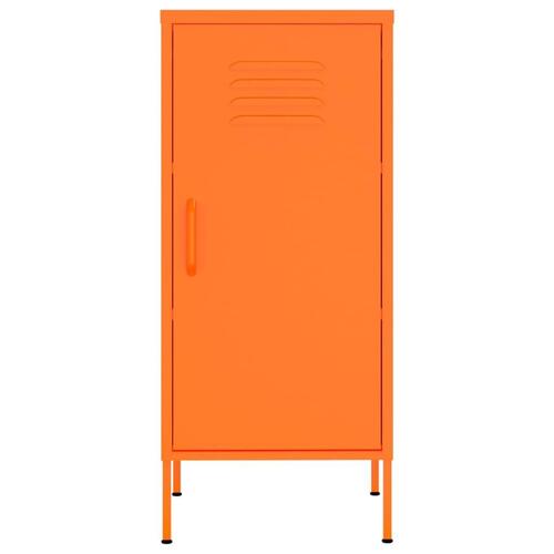 Opbevaringsskab 42,5x35x101,5 cm stål orange
