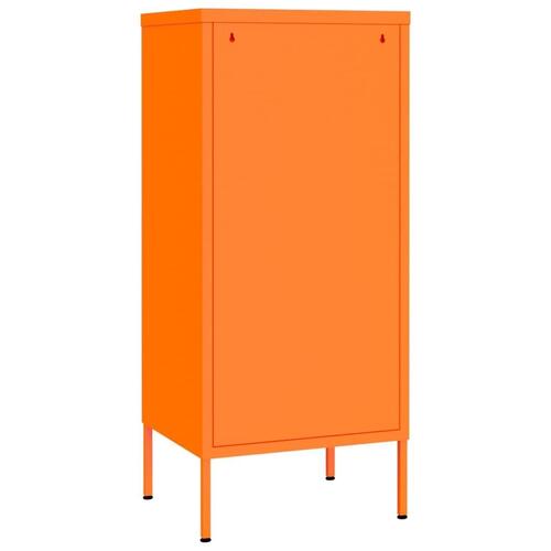Opbevaringsskab 42,5x35x101,5 cm stål orange