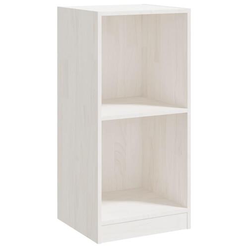 Sideskab 35,5x33,5x76 cm massivt fyrretræ hvid
