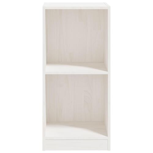 Sideskab 35,5x33,5x76 cm massivt fyrretræ hvid