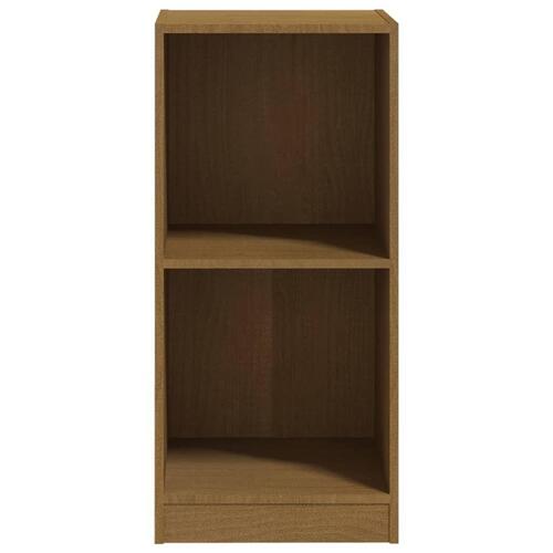 Sideskab 35,5x33,5x76 cm massivt fyrretræ gyldenbrun