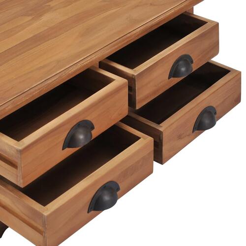 Sofabord 68 x 68 x 30 cm massivt teaktræ