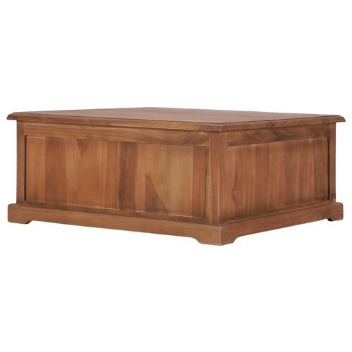 Sofabord 68 x 68 x 30 cm massivt teaktræ