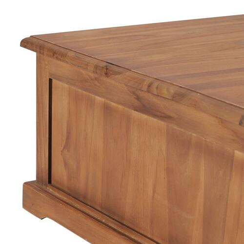 Sofabord 68 x 68 x 30 cm massivt teaktræ
