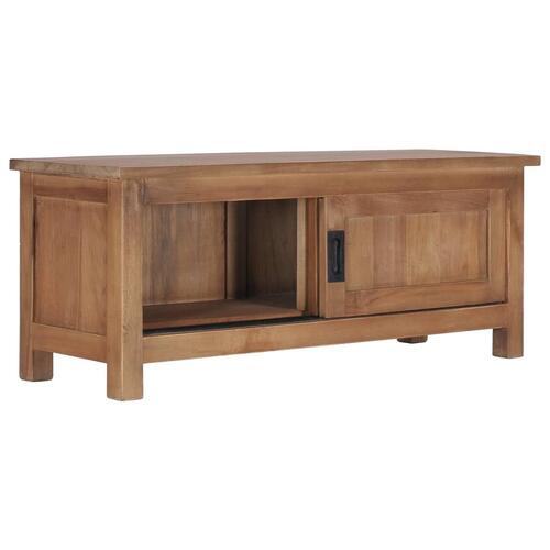 Tv-skab 90 x 30 x 35 cm massivt teaktræ