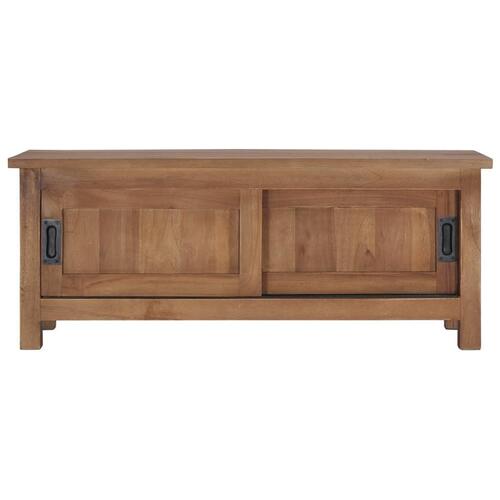 Tv-skab 90 x 30 x 35 cm massivt teaktræ
