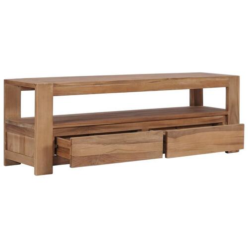 Tv-skab 120 x 30 x 40 cm massivt teaktræ