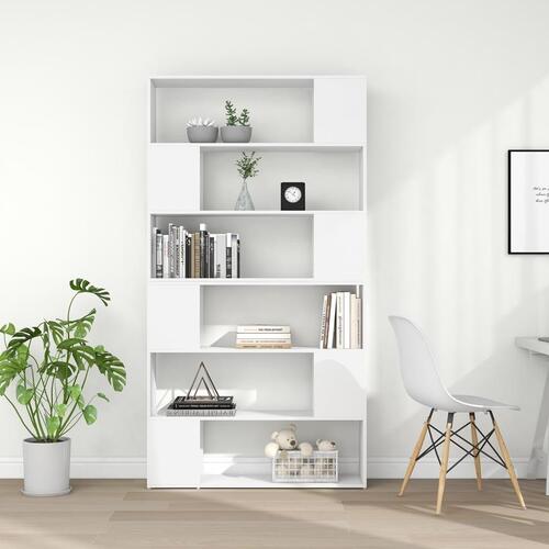 Bogreol/rumdeler 100x24x188 cm hvid