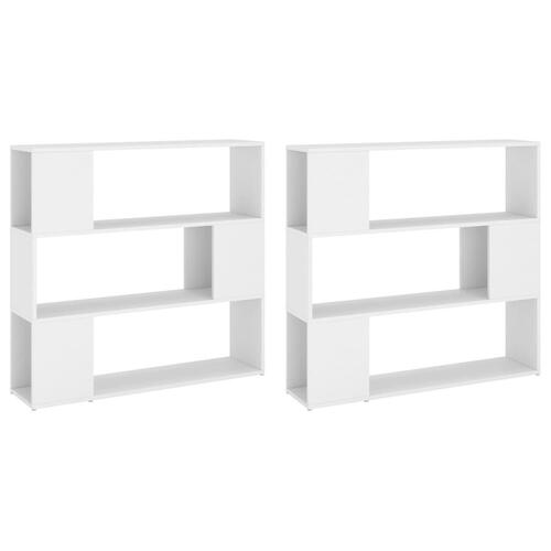 Bogreol/rumdeler 100x24x188 cm hvid