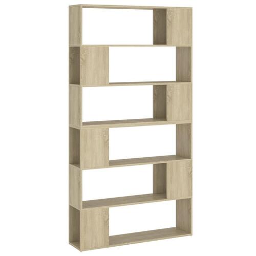 Bogskab/rumdeler 100x24x188 cm sonoma-eg