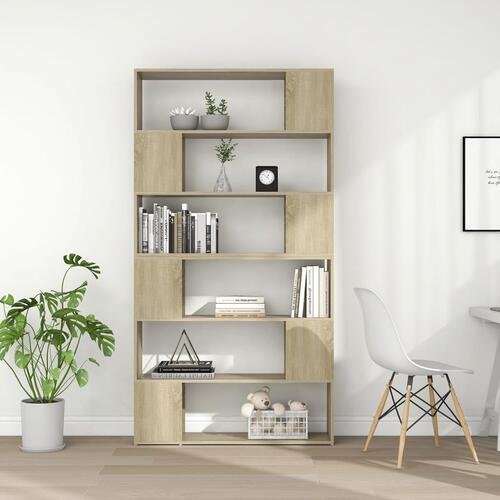 Bogskab/rumdeler 100x24x188 cm sonoma-eg