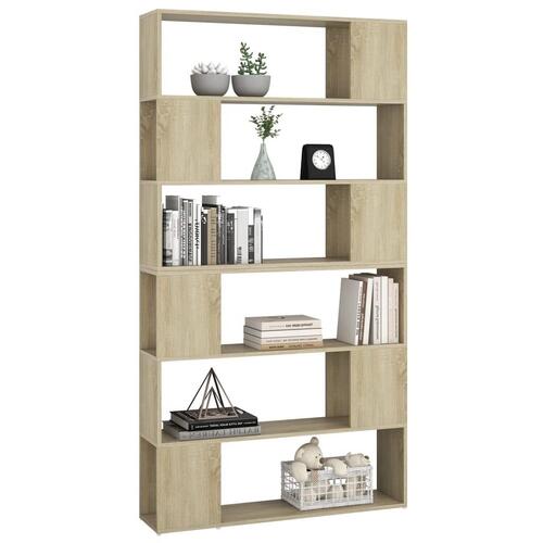 Bogskab/rumdeler 100x24x188 cm sonoma-eg