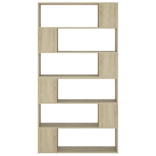 Bogskab/rumdeler 100x24x188 cm sonoma-eg