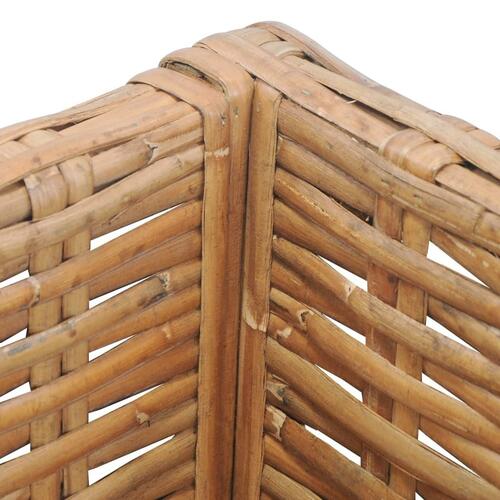 Hjørnesofa med hynder naturlig rattan