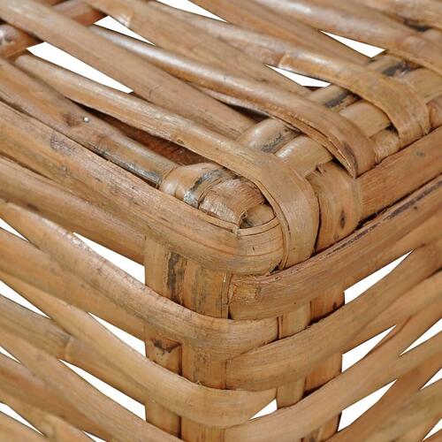 Sofa uden armlæn med hynder naturlig rattan