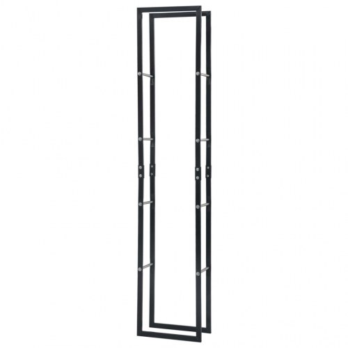 Brændestativ 40 x 25 x 200 cm stål sort