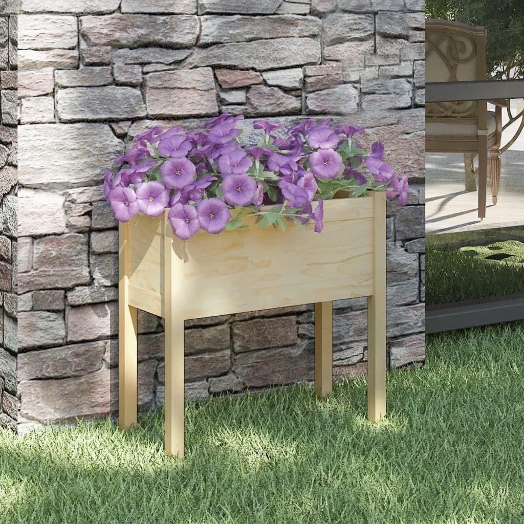 Plantekasse 70x31x70 cm massivt fyrretræ