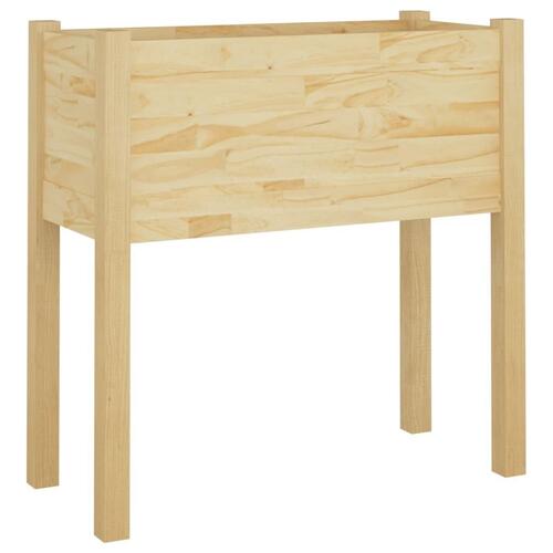 Plantekasse 70x31x70 cm massivt fyrretræ