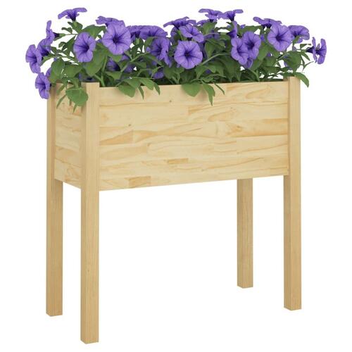 Plantekasser 2 stk. 70x31x70 cm massivt fyrretræ
