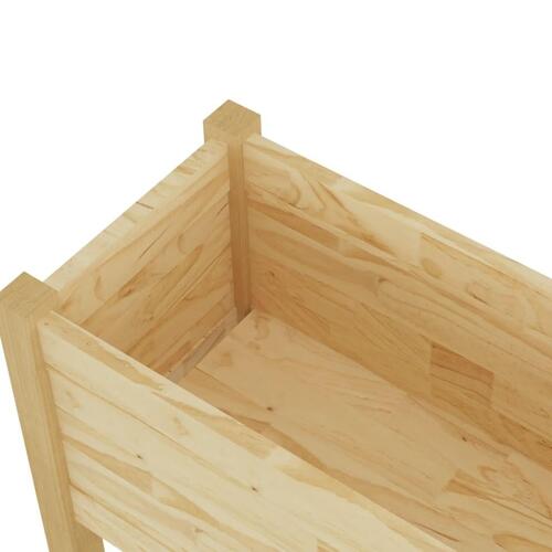 Plantekasser 2 stk. 70x31x70 cm massivt fyrretræ