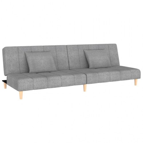 2-personers sovesofa stof lysegrå